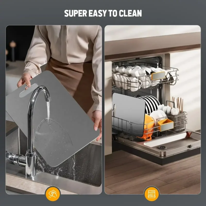 titanium cutting board easy to clean