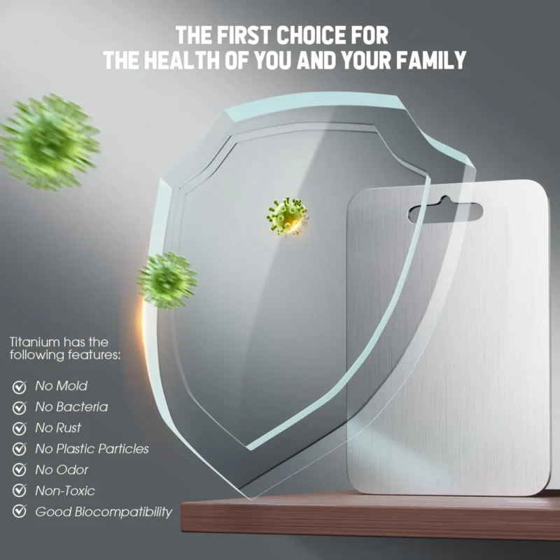 100 pure titanium chopping board