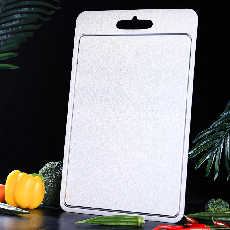 Enhanced Titanium Chopping Board with Juice Groove